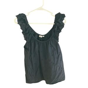 GAP Navy Ruffle Tank Top
